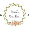Delicate Floral Frame Greenery Design