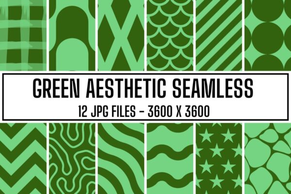 Green Aesthetic Seamless Backgrounds