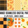 Orange Seamless Digital Paper