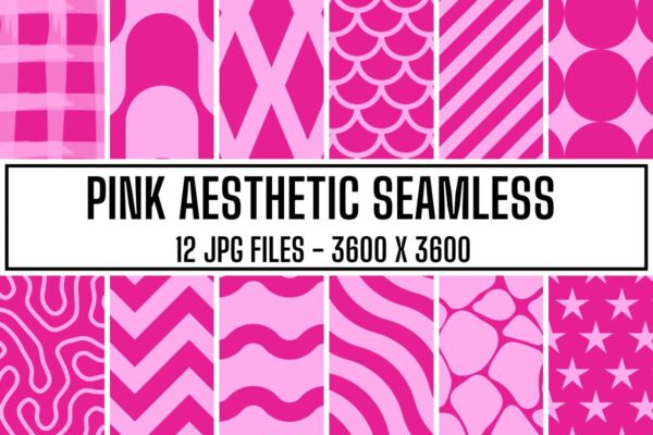 Pink Aesthetic Seamless Backgrounds