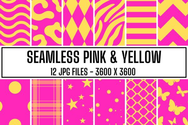 Pink and Yellow Seamless