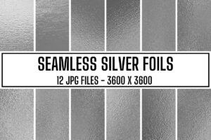 Silver Foil Seamless Digital Paper