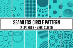 Turquoise Circle Pattern