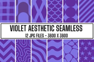 Violet Aesthetic Seamless Background