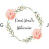 Floral Wreath Watercolor Frame