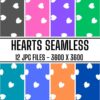Hearts Seamless Digital Paper #2
