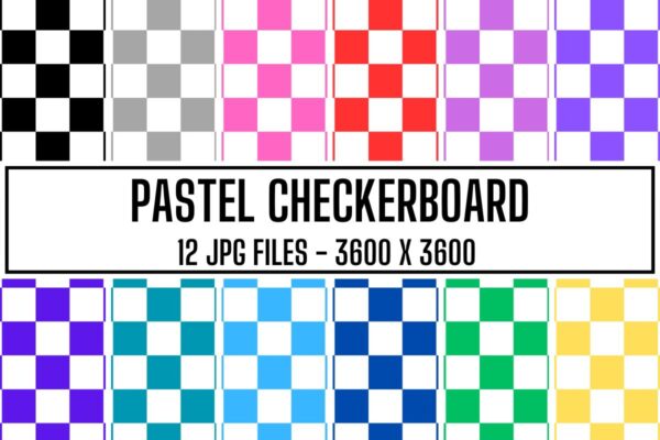 xr:d:DAFevrnr6s8:90,j:44458750386,t:23040209 Pastel Checkerboard Digital Paper