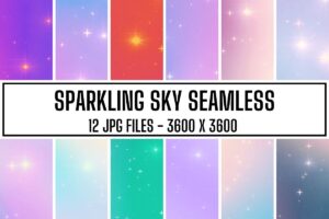 Sparkling Sky Seamless Backgrounds