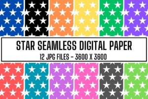 Star Seamless Digital Paper