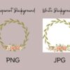 Delicate Floral Frame Greenery Design