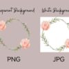 Floral Wreath Watercolor Frame