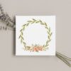 Delicate Floral Frame Greenery Design