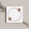Floral Wreath Circle Frame
