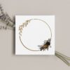 Gold Leaves Wreath Watercolor Frame