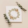 Floral Green Wreath Watercolor Frame