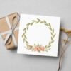 Delicate Floral Frame Greenery Design