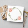 Floral Wreath Watercolor Frame