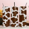 Brown Cow Skin Tumbler & Mug Wraps
