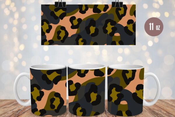 Camo Leopard Tumbler & Mug Wraps