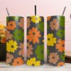 Colorful Flower Tumbler & Mug Wraps