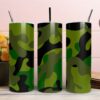 Green Camo Army Tumbler & Mug Wraps