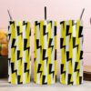 Lightning Bolt Yellow Stripe Tumbler & Mug Wraps