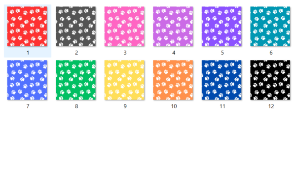 Cat Paw Prints Digital Paper