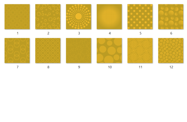 Gold Circle Pattern