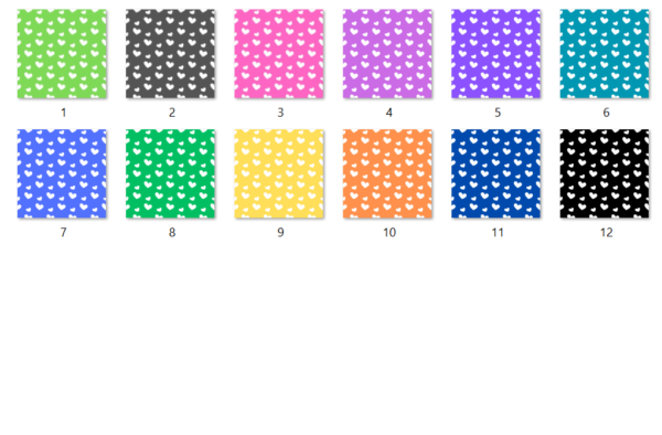 Heart Confetti Seamless Patterns