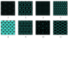 Turquoise & Black Geometric Patterns