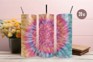 Tie Dye Tumbler & Mug Wraps