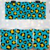 Yellow Teal Leopard Skin Tumbler & Mug Wraps