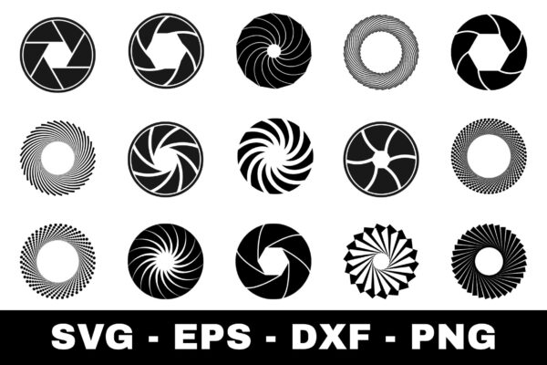 Camera Shutter SVG Bundle