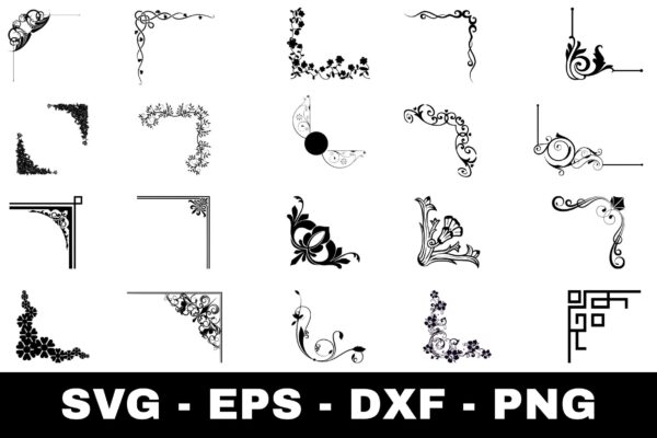 Corner Frame SVG Bundle