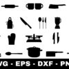 Kitchen Utensils SVG Bundle