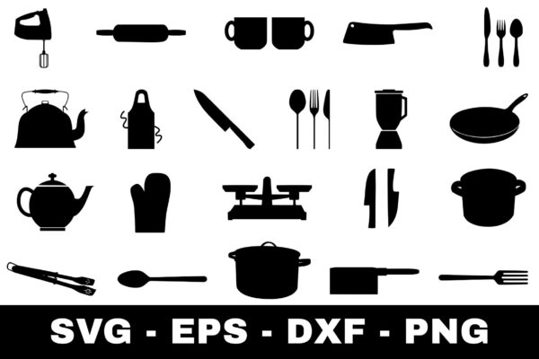 Kitchen Utensils SVG Bundle