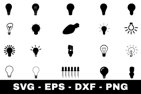 Light Bulb SVG Bundle
